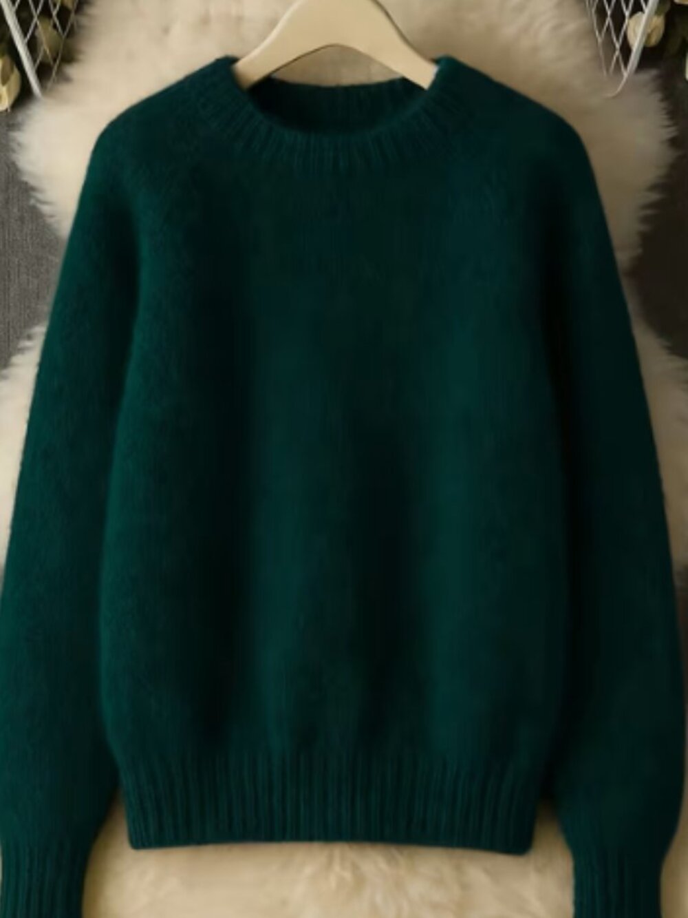 New Green Crew Neck Sweater XL